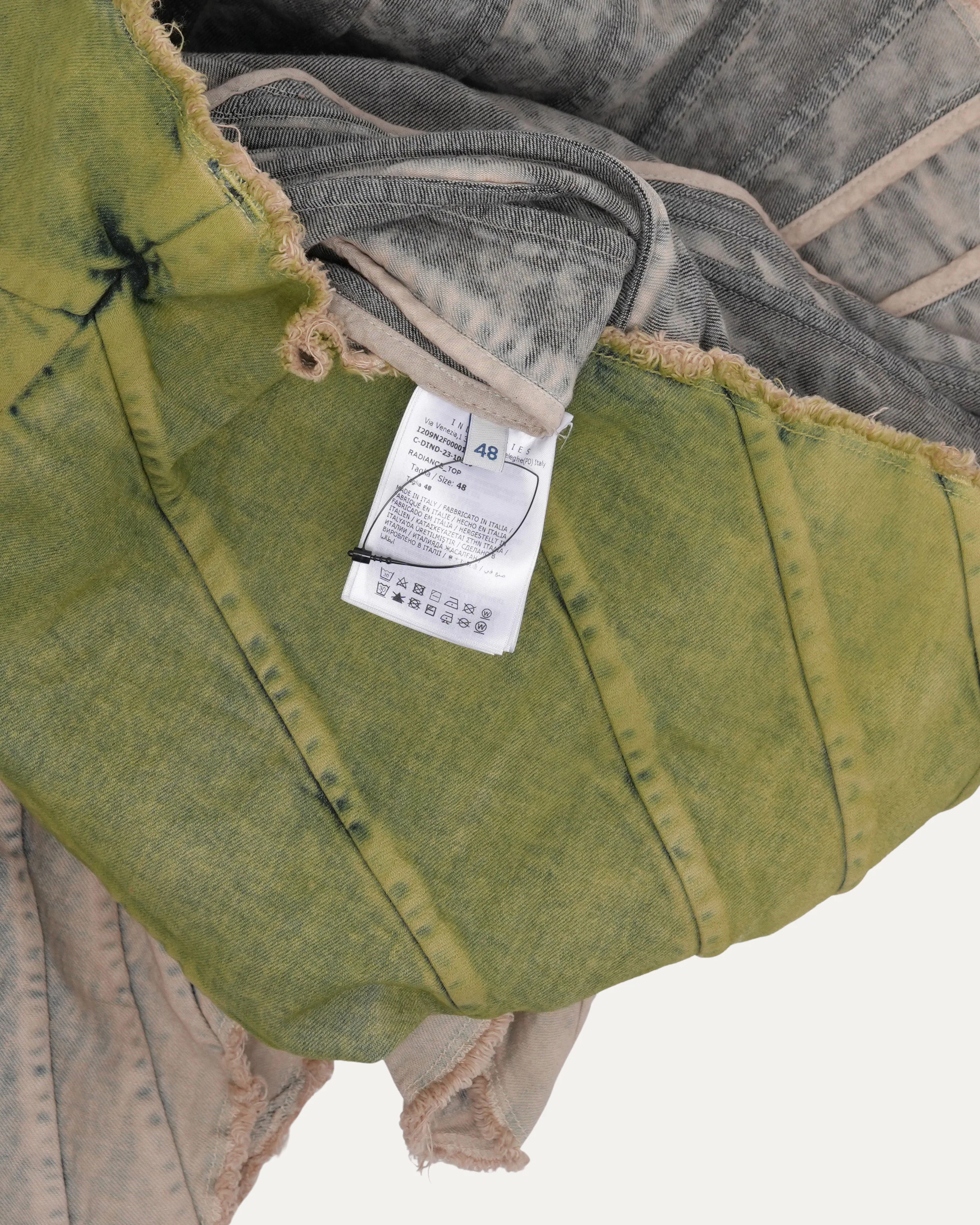 Moncler Radiance Acid Degrade Denim Top - Image 4