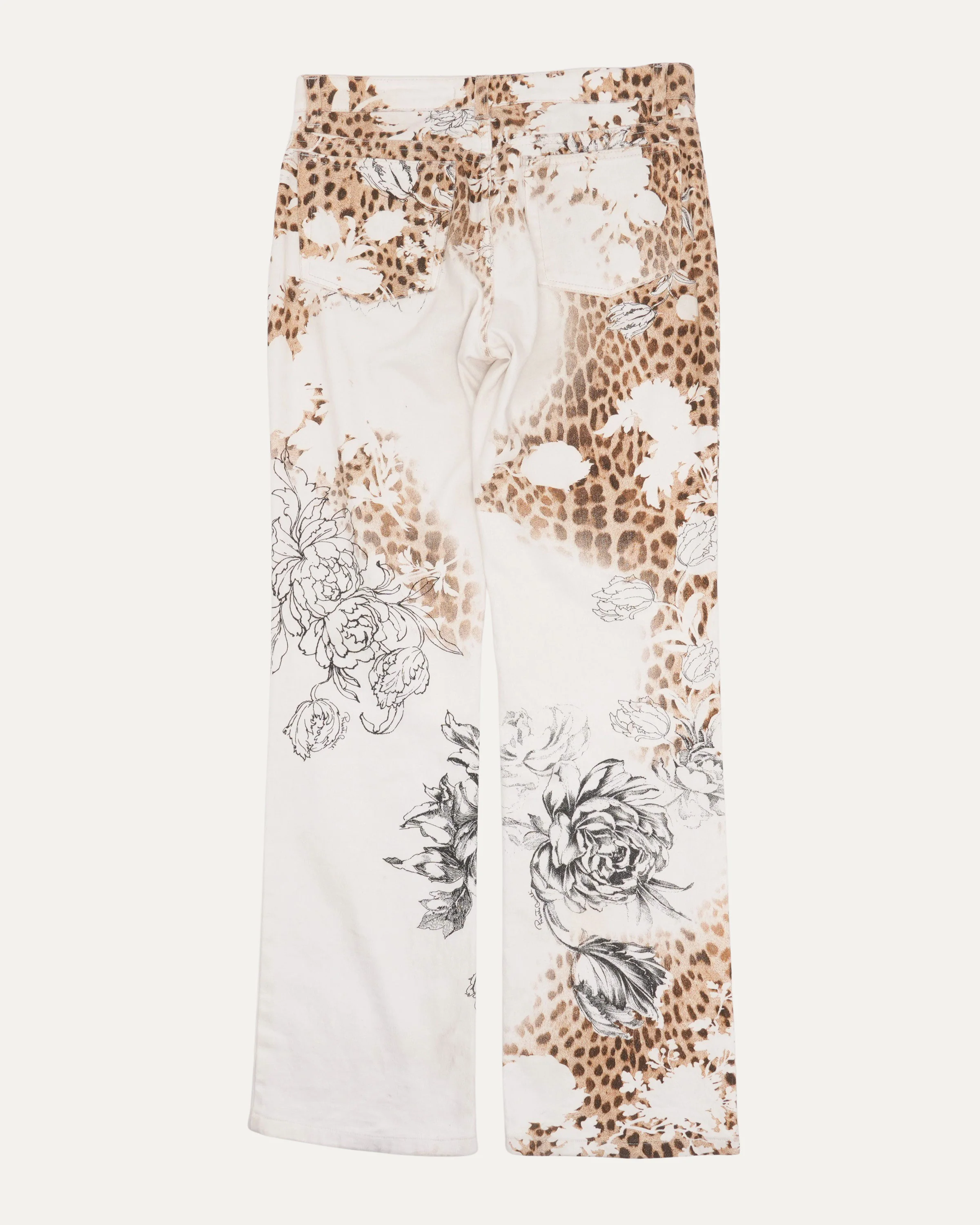 Leopard Detail Jeans - Image 2