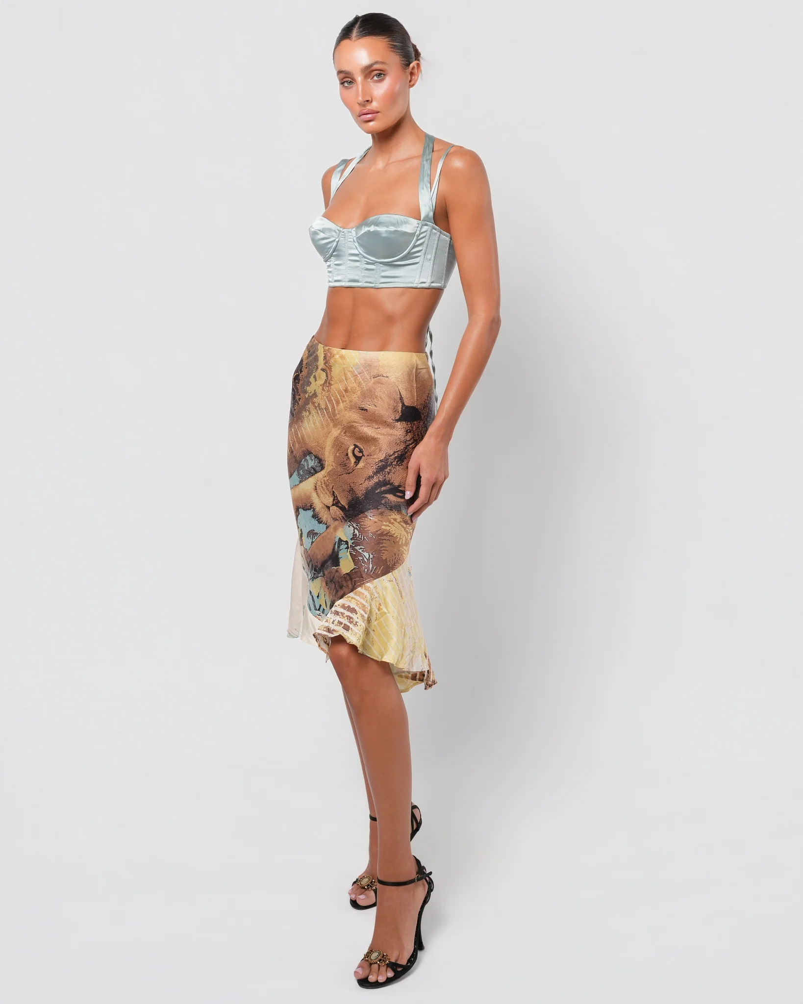 SS 2002 Lion Print Skirt - Image 3