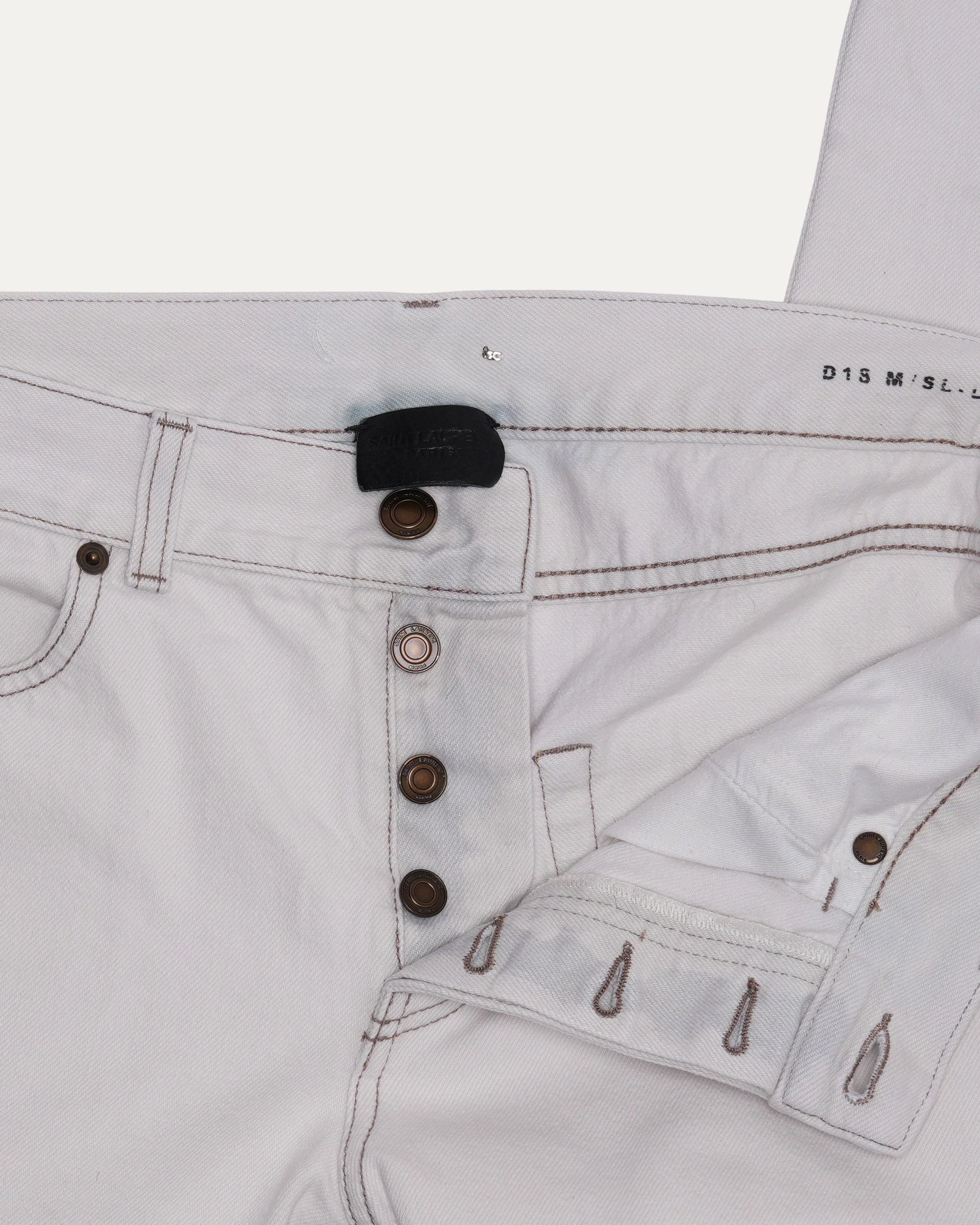 Slim Fit Button Fly Jeans - Image 3