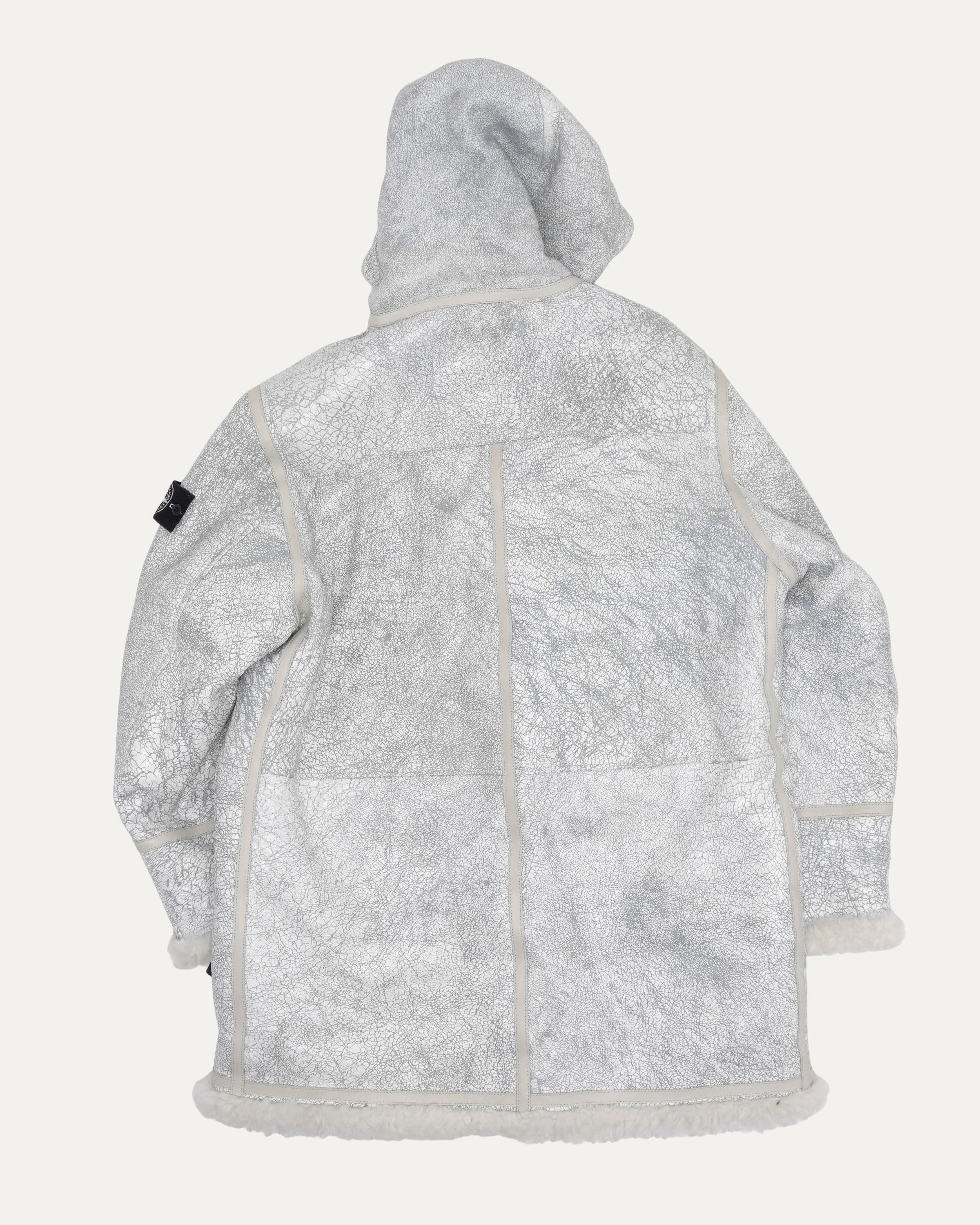 Vitrified Lambskin Duffel Coat - Image 2