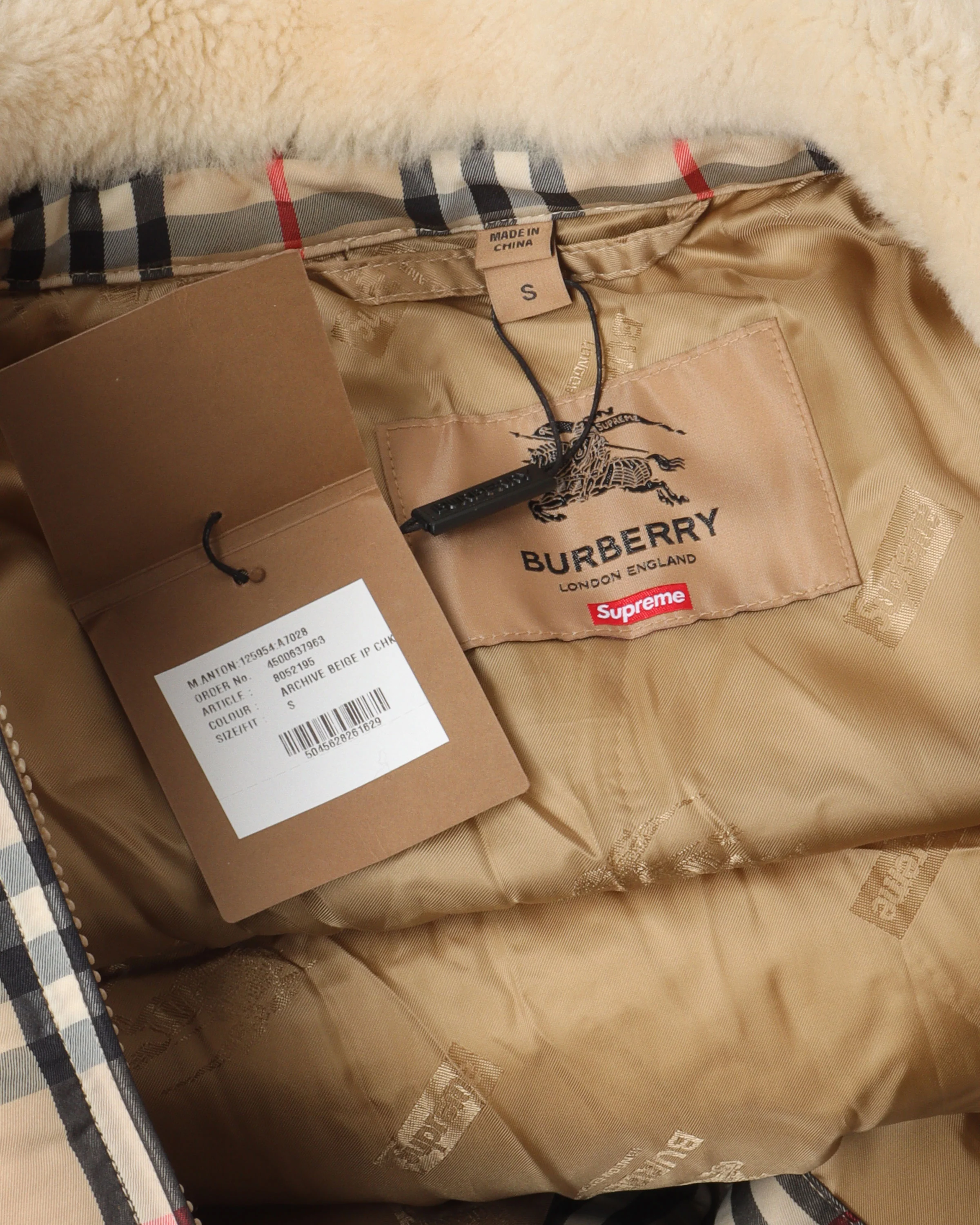 Burberry Plaid Puffer Jacket - Image 3