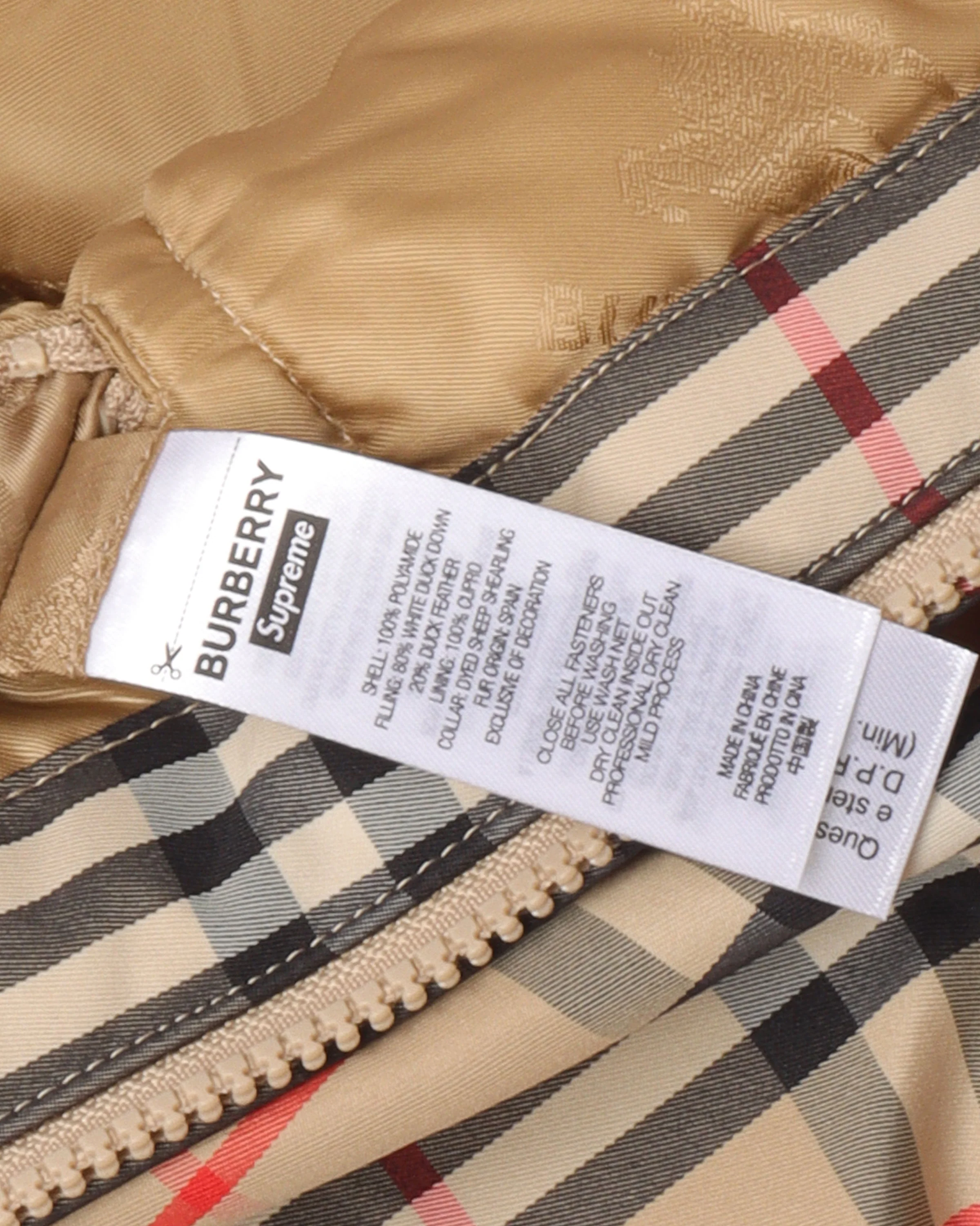 Burberry Plaid Puffer Jacket - Image 4