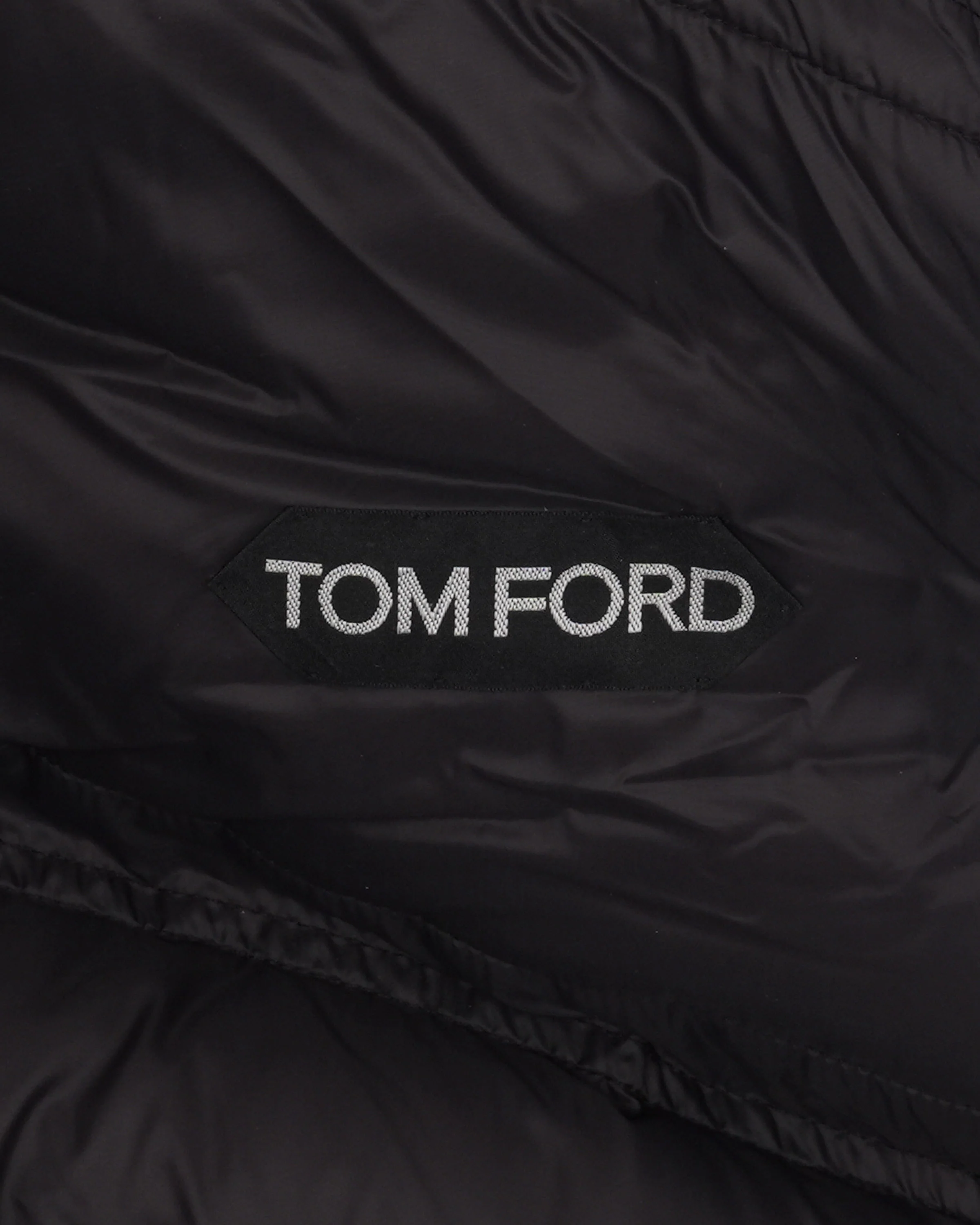 Leather Embellished Puffer Vest - Image 3