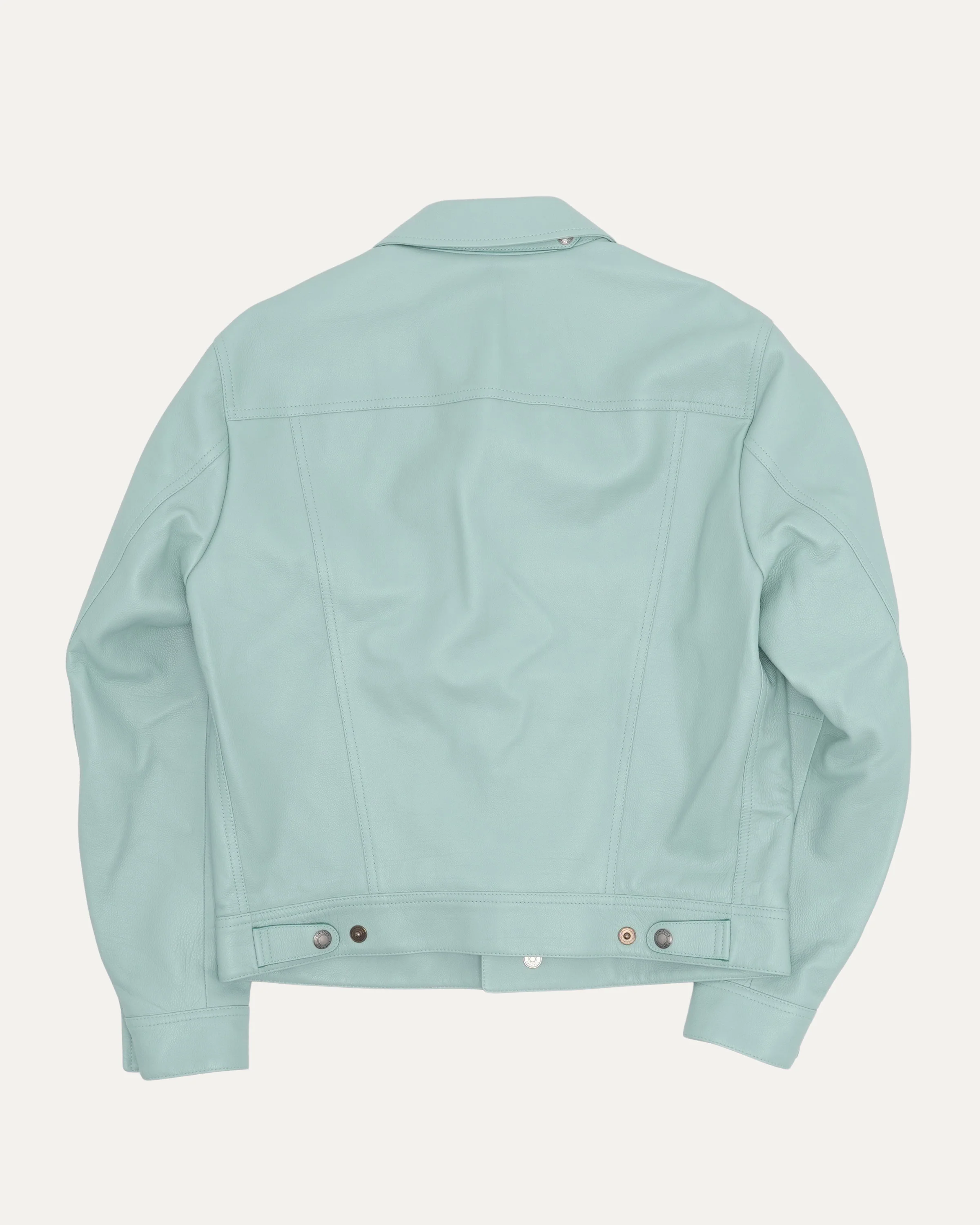 Leather Trucker Jacket - Image 2