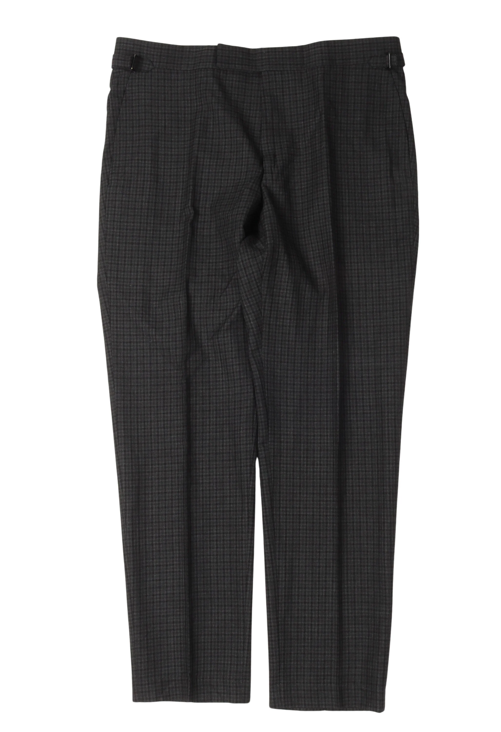 Plaid Pattern Wool Trousers