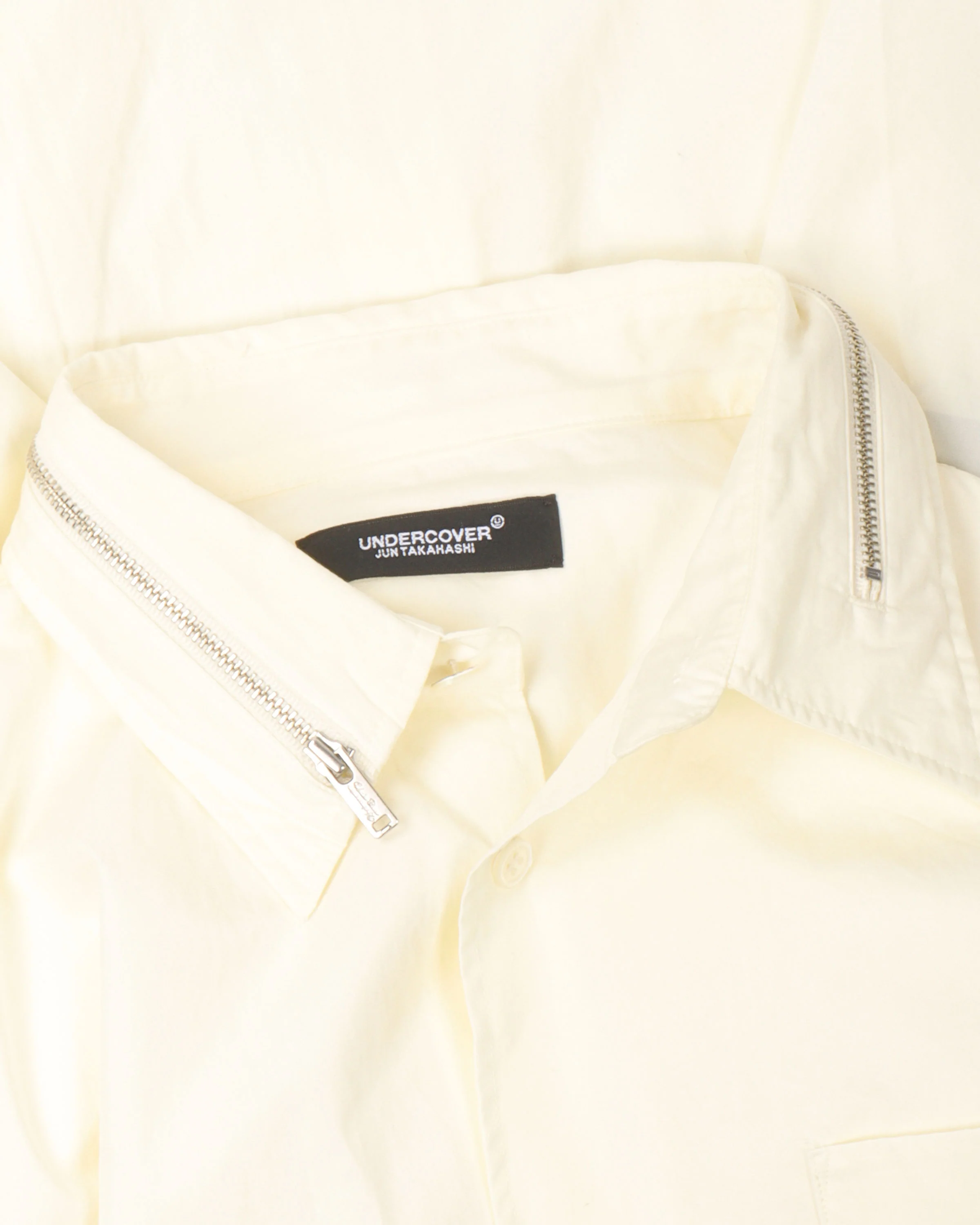 Cotton Zipper Detail Shirt - Image 2