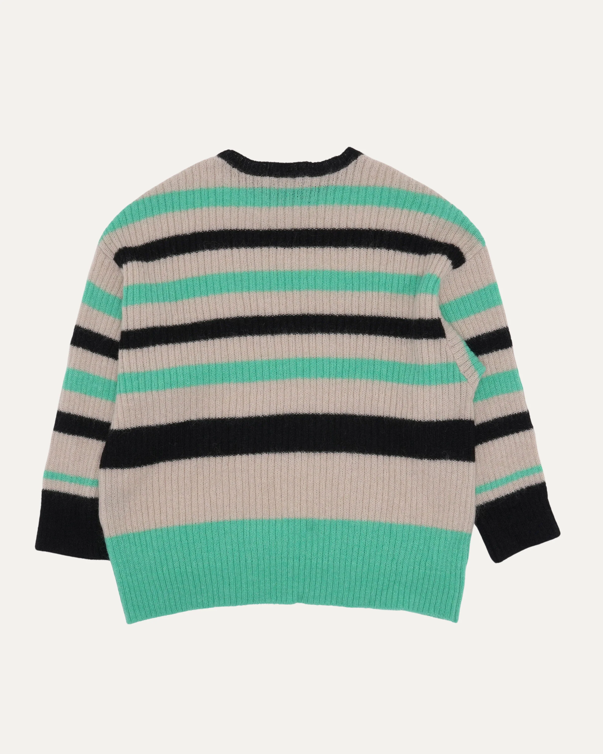 Mohair Blend Striped Sweater - Image 2