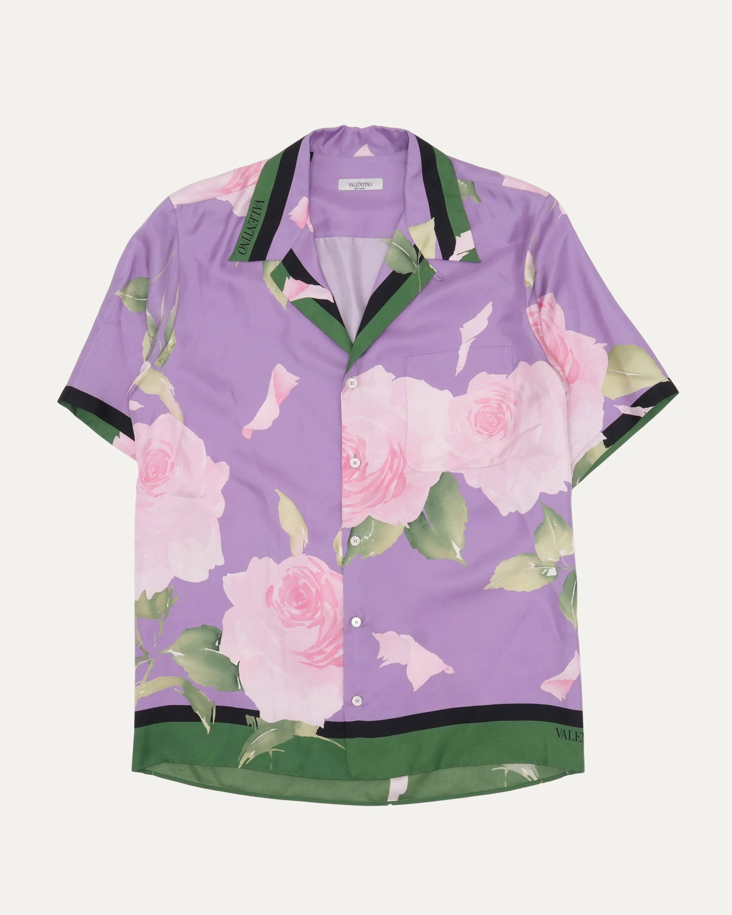 Silk Floral Print Shirt