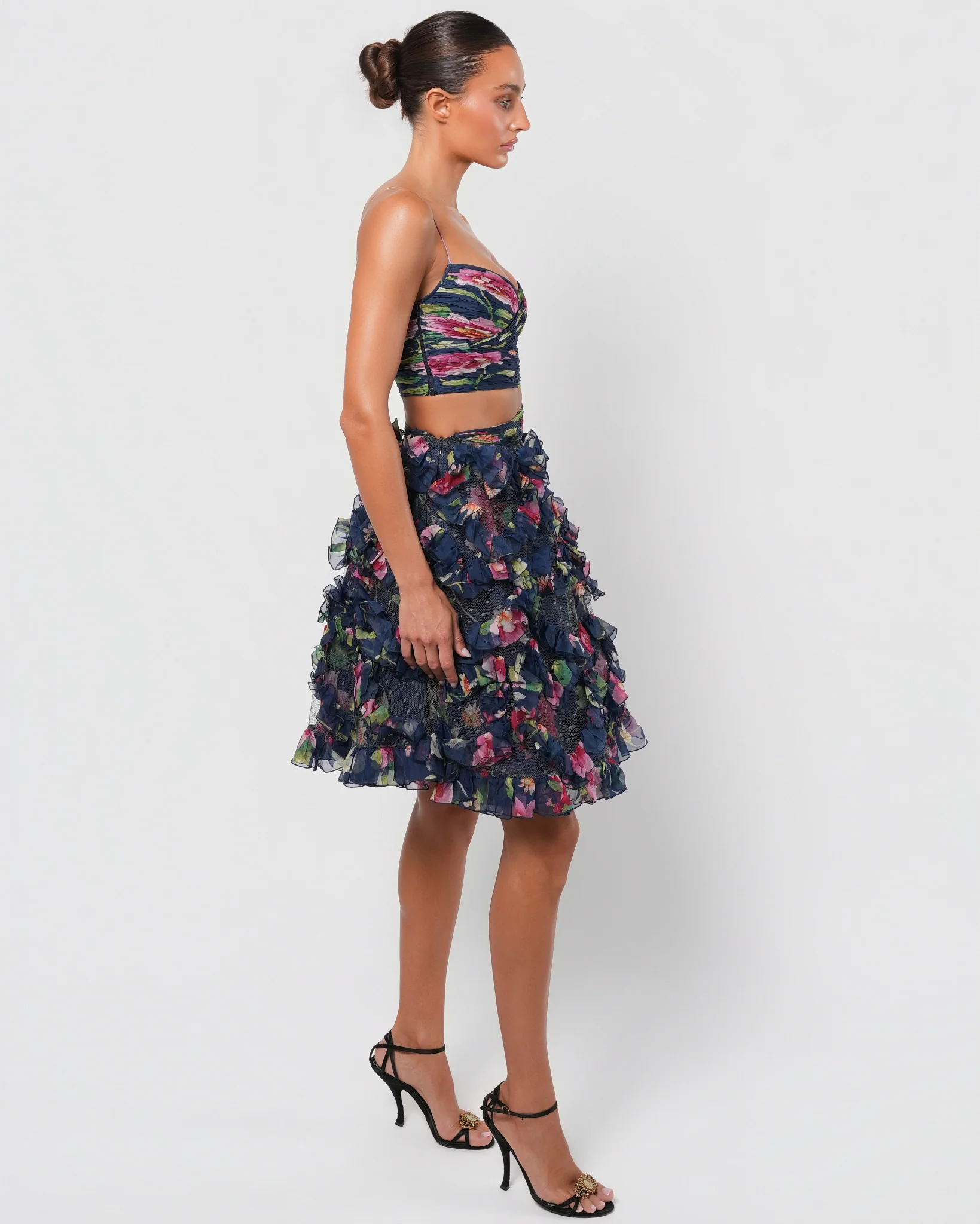 SS 2006 Ruffled Floral Dress - Image 8