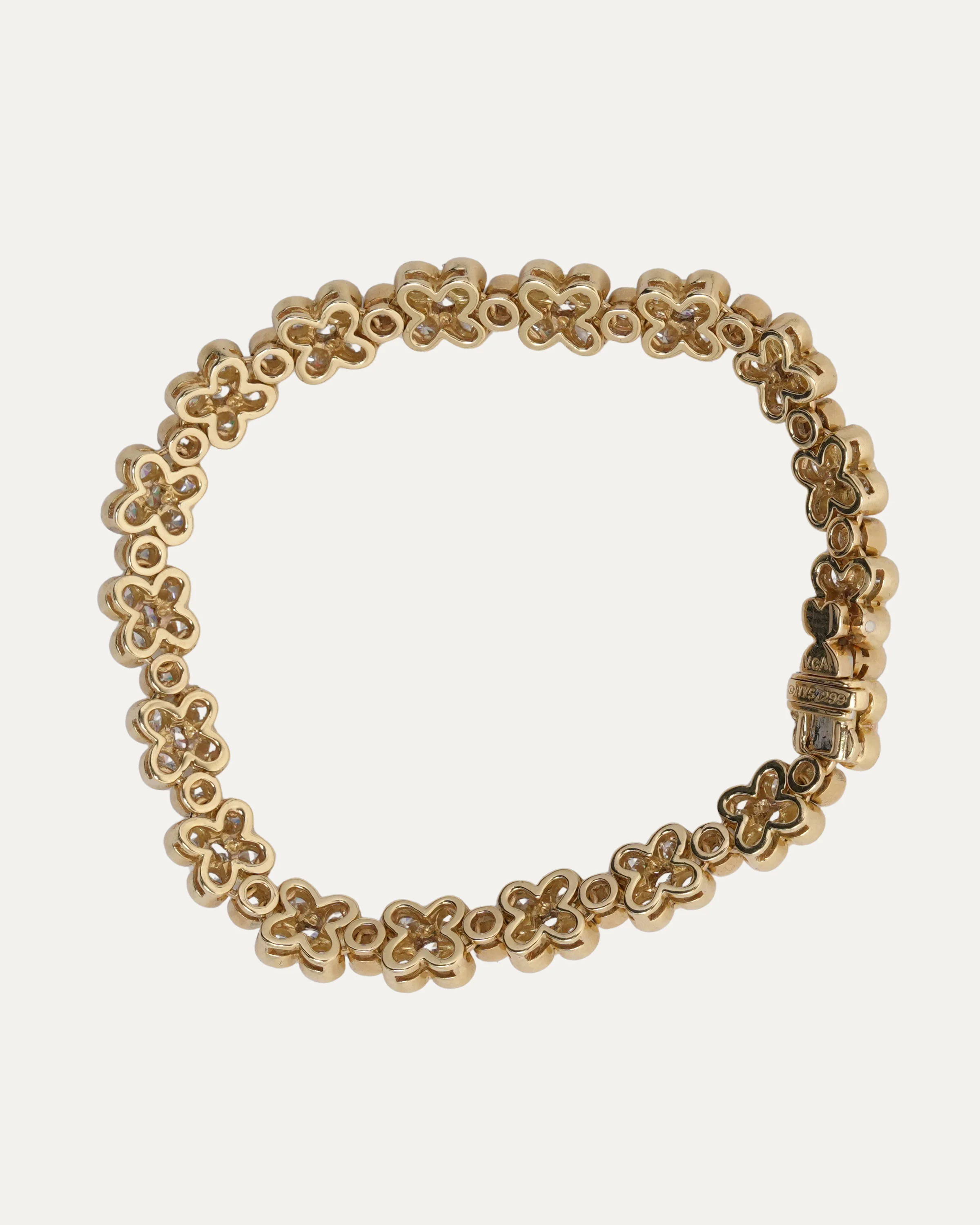 Gold Diamond Tennis Bracelet - Image 3