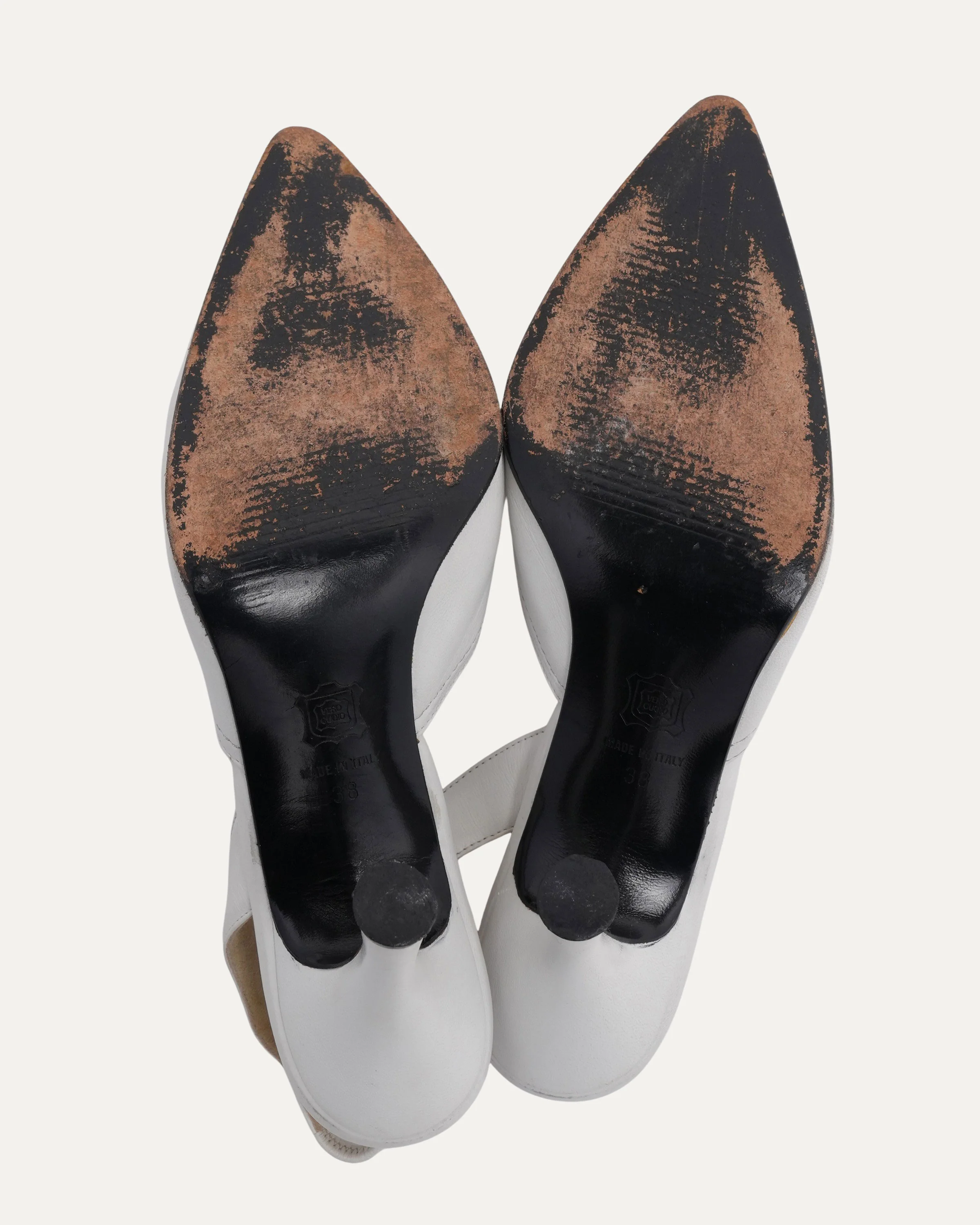 Rhinestone Embellished Zip Heels - Image 9