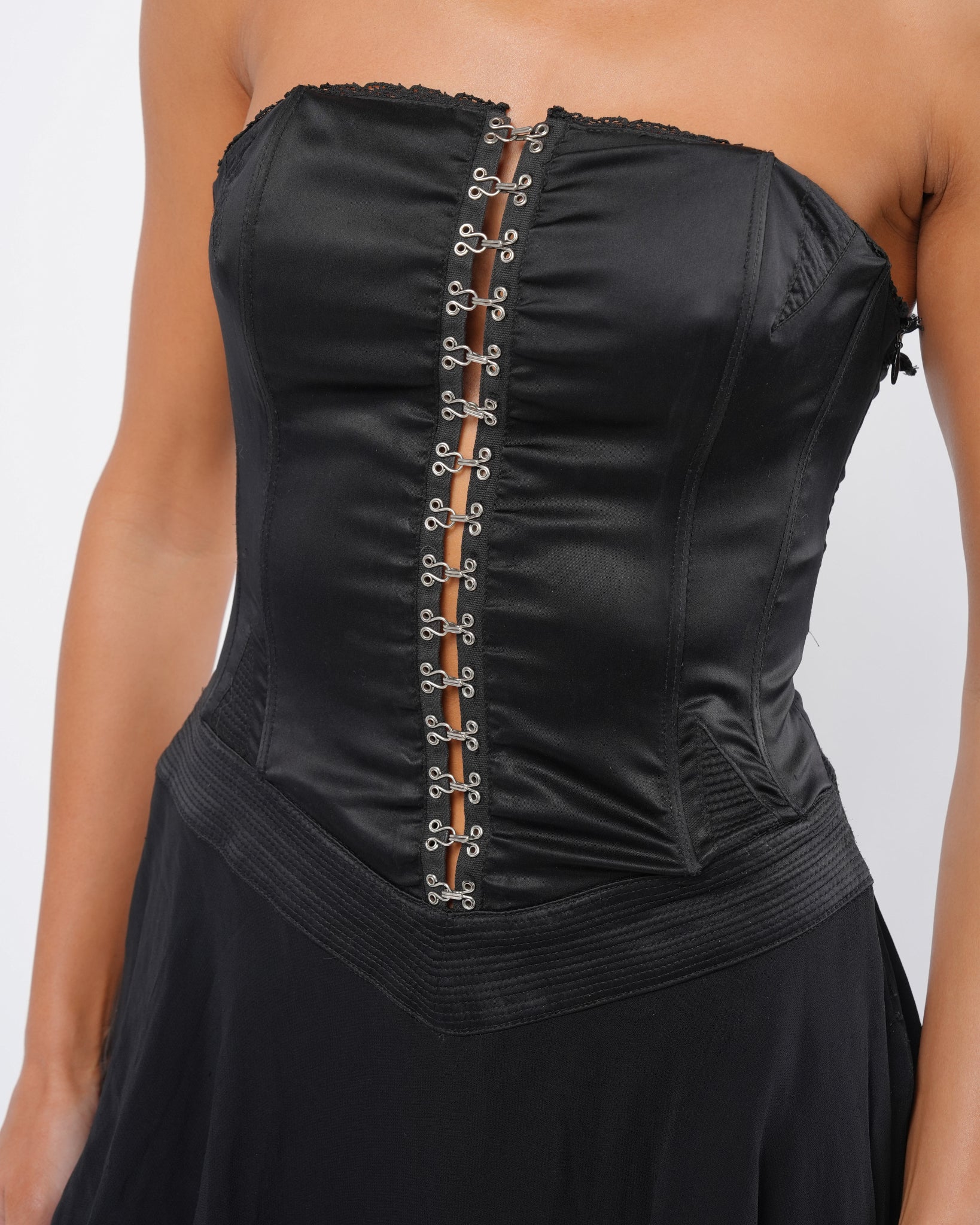 Versus 1995 Corseted Runway Dress - Image 3