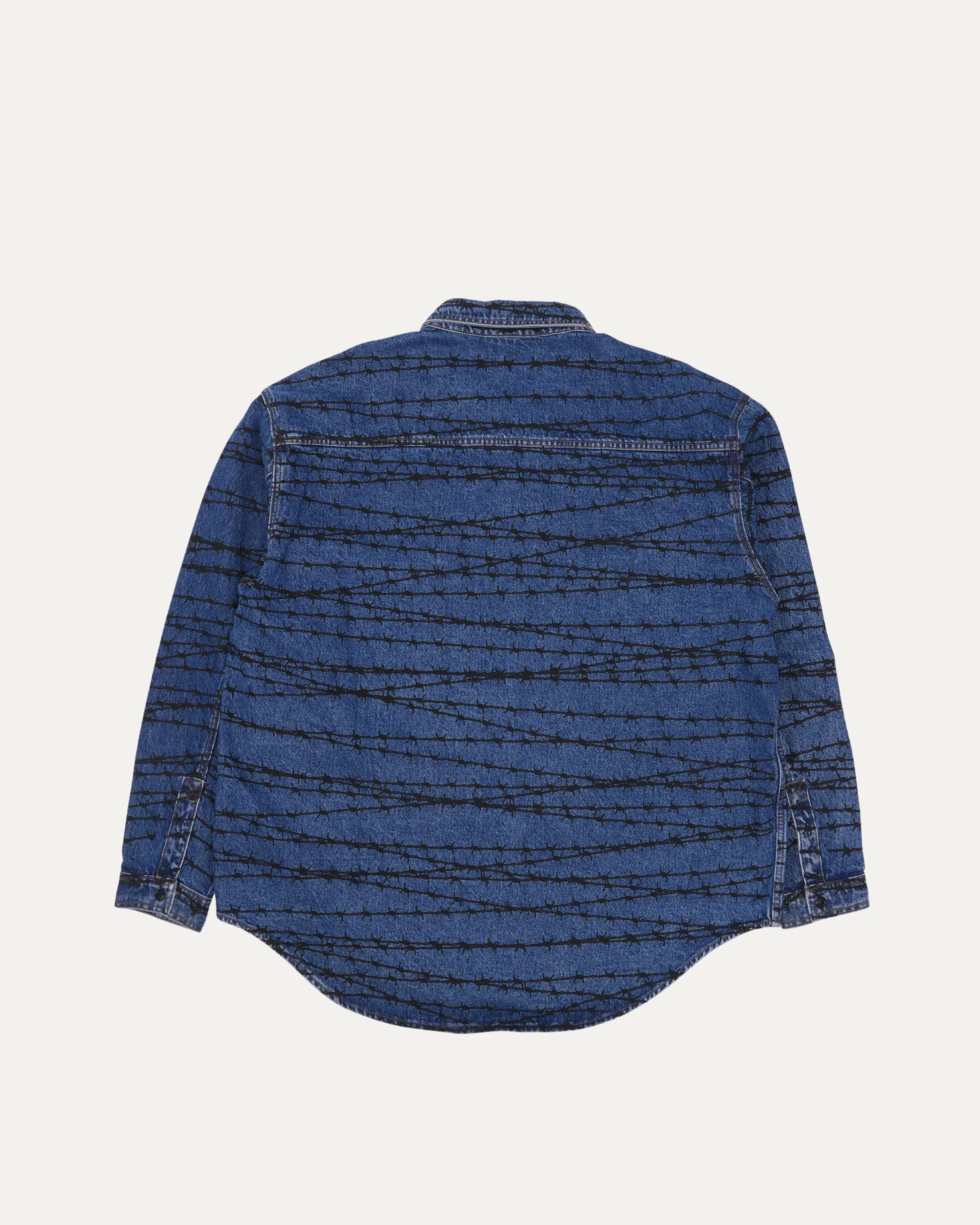Printed Denim Overshirt - Image 2