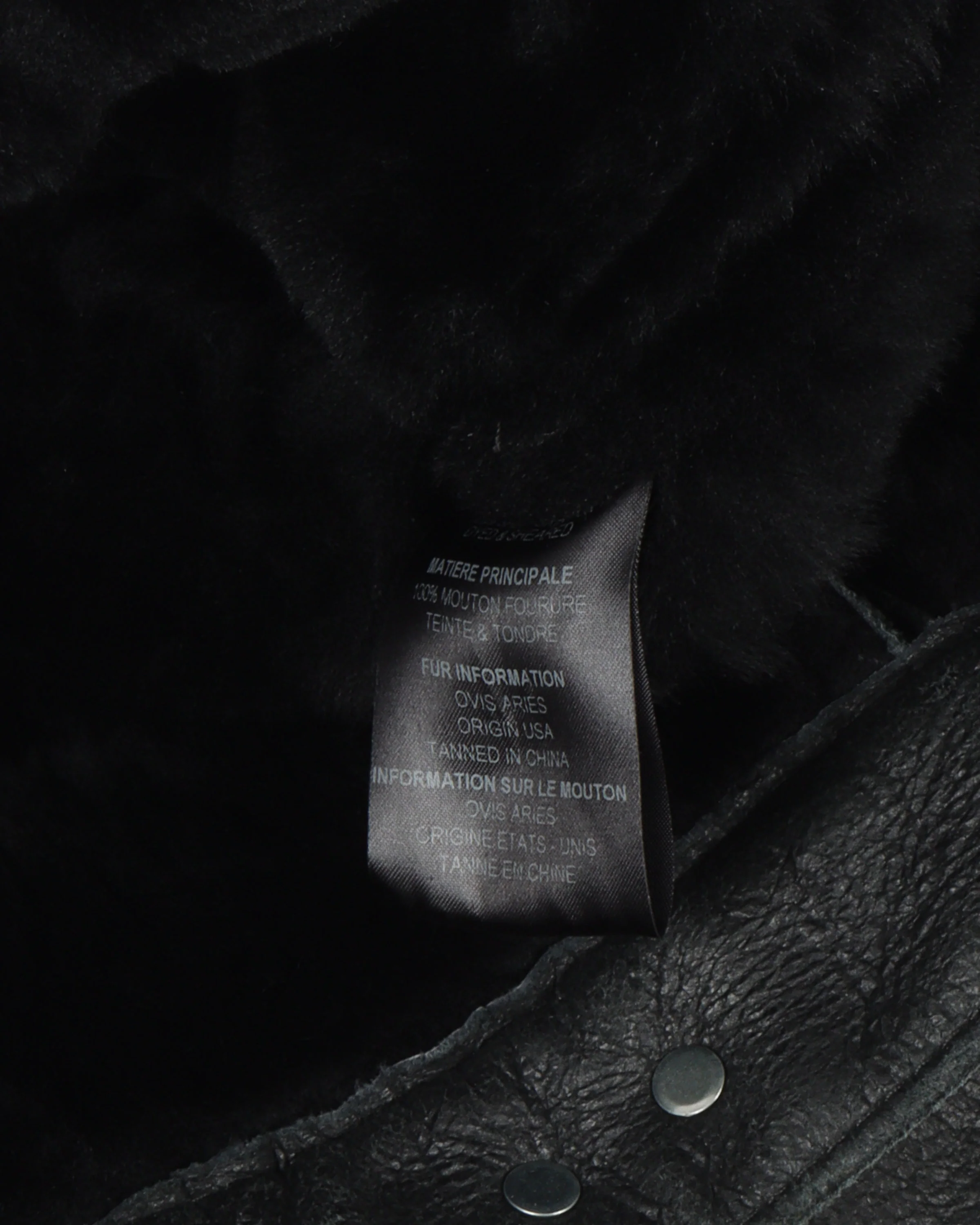 SS17 Schott Shearling Leather Trucker Jacket - Image 4