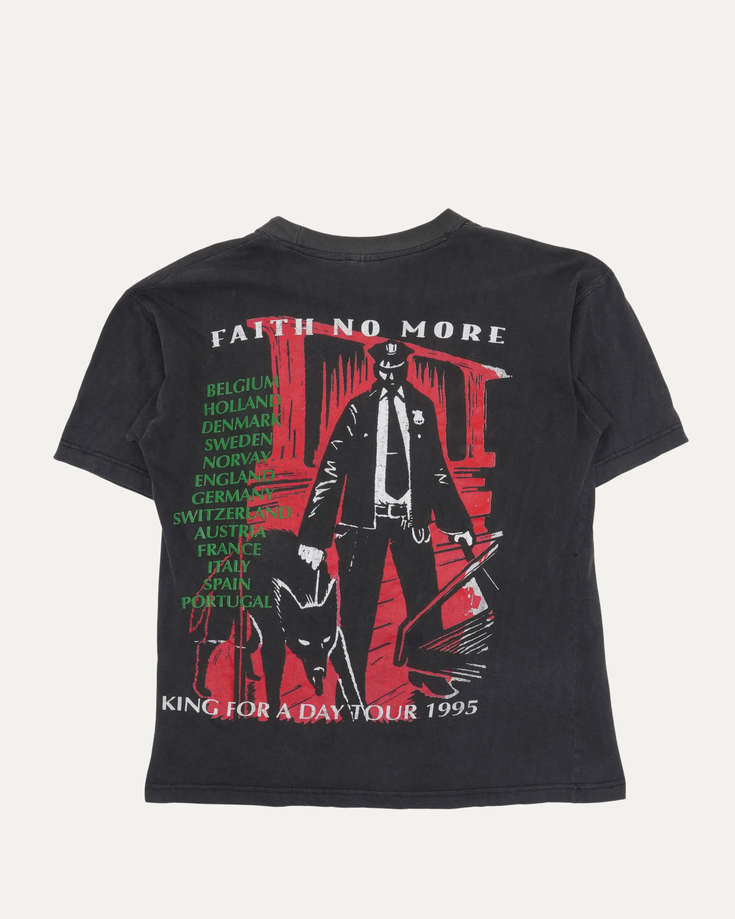 Faith No More 1995 'King For a Day' European Tour T-Shirt - Image 2