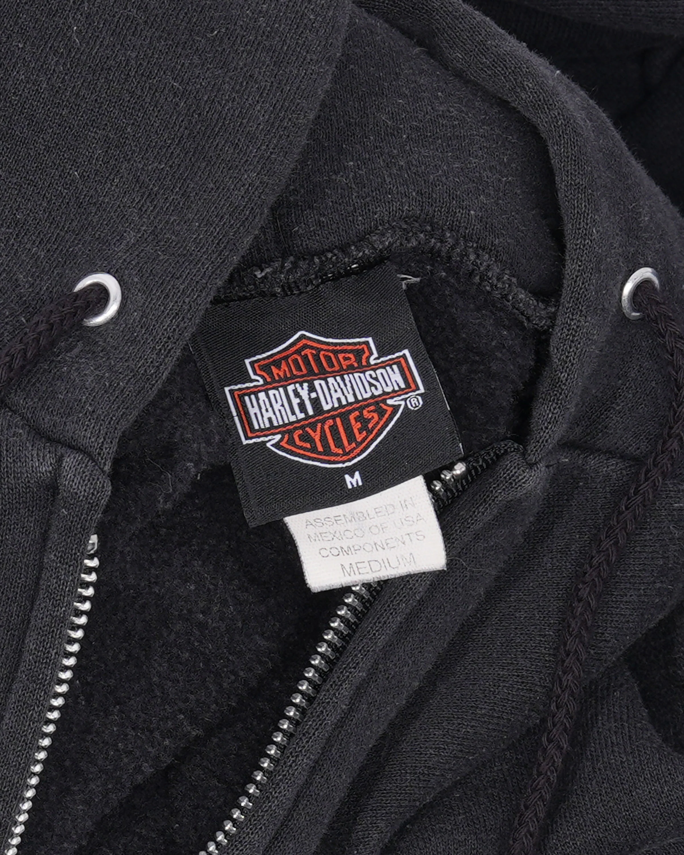 Harley Davidson 'Loud & Proud' Zip Up Hoodie - Image 3