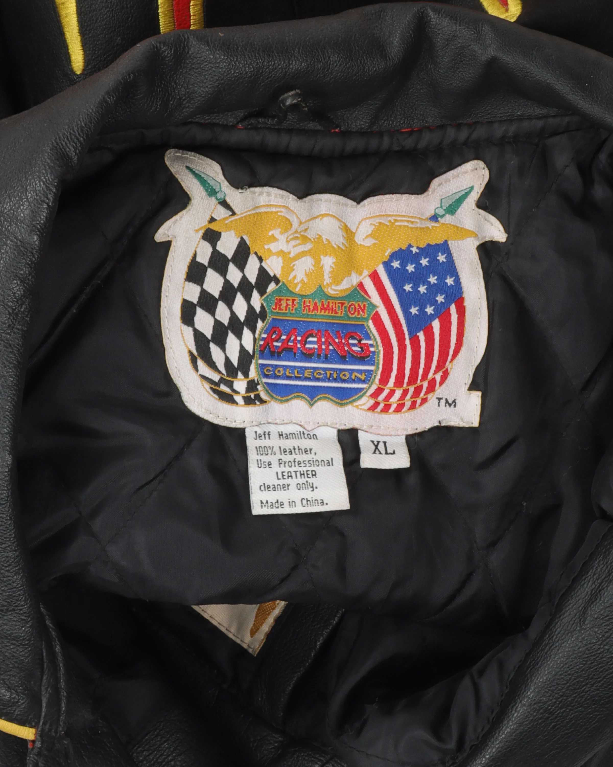 Jeff Hamilton Flames Leather Jacket - Image 3