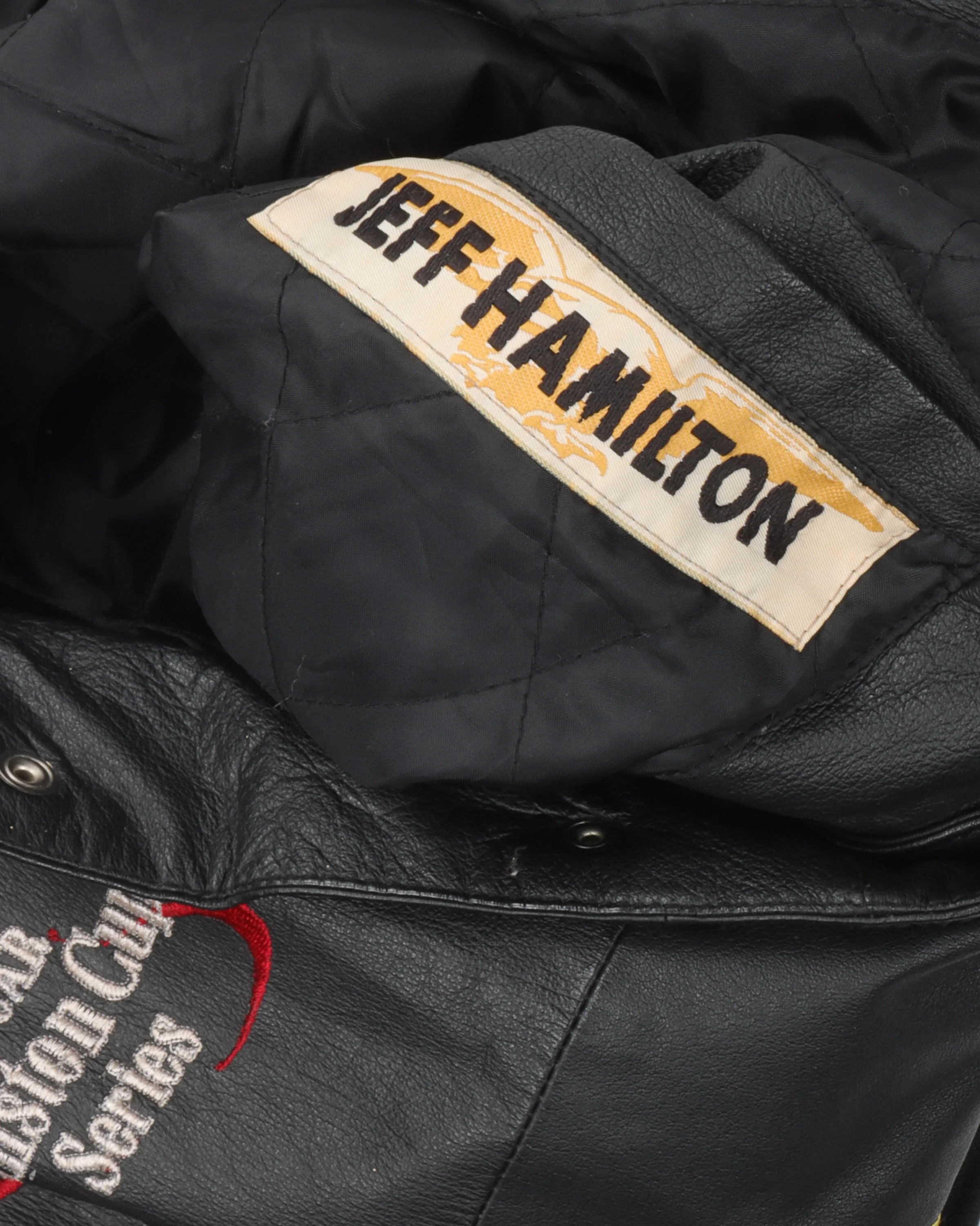Jeff Hamilton Flames Leather Jacket - Image 4