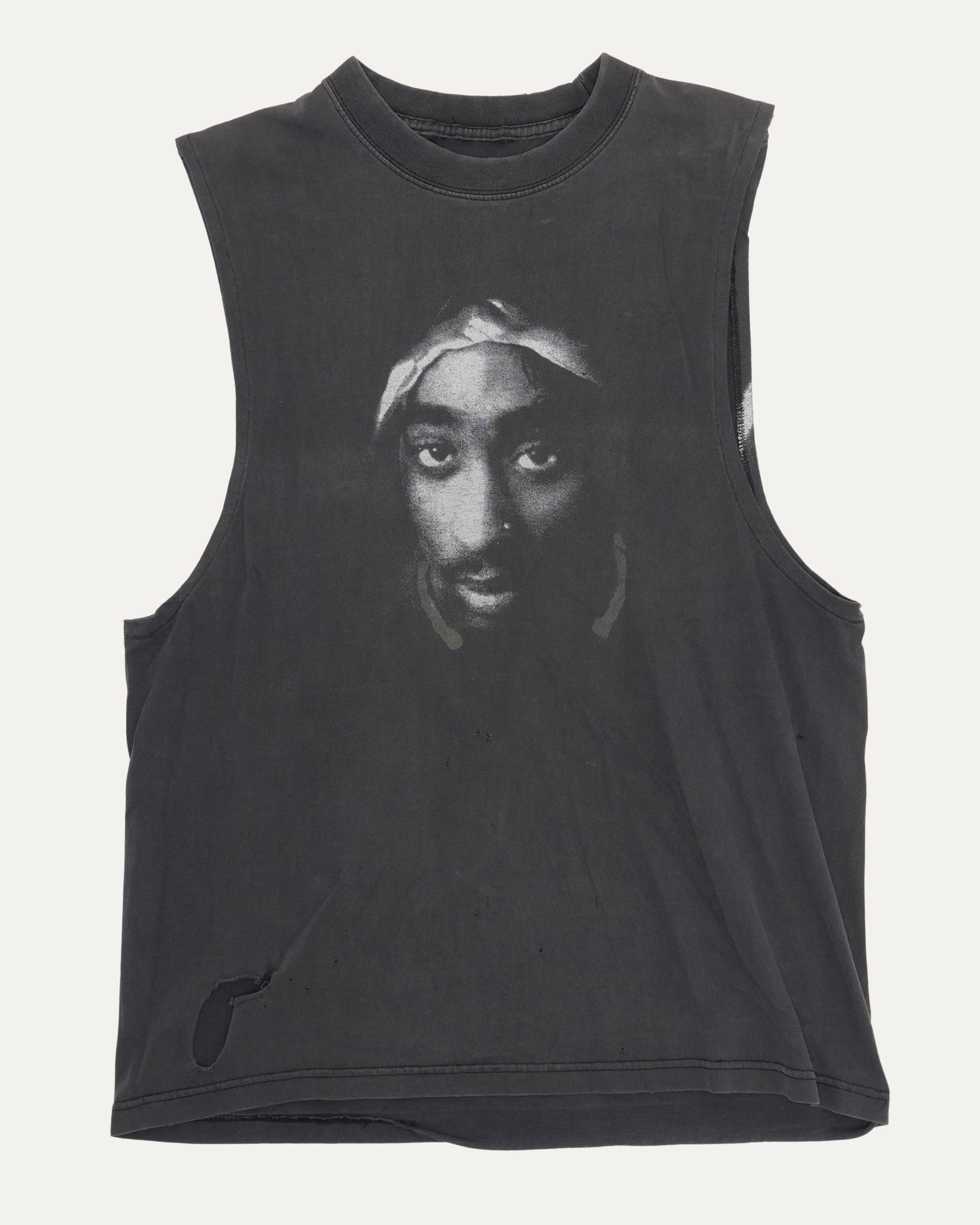 Tupac Big Face Cut-Off T-Shirt