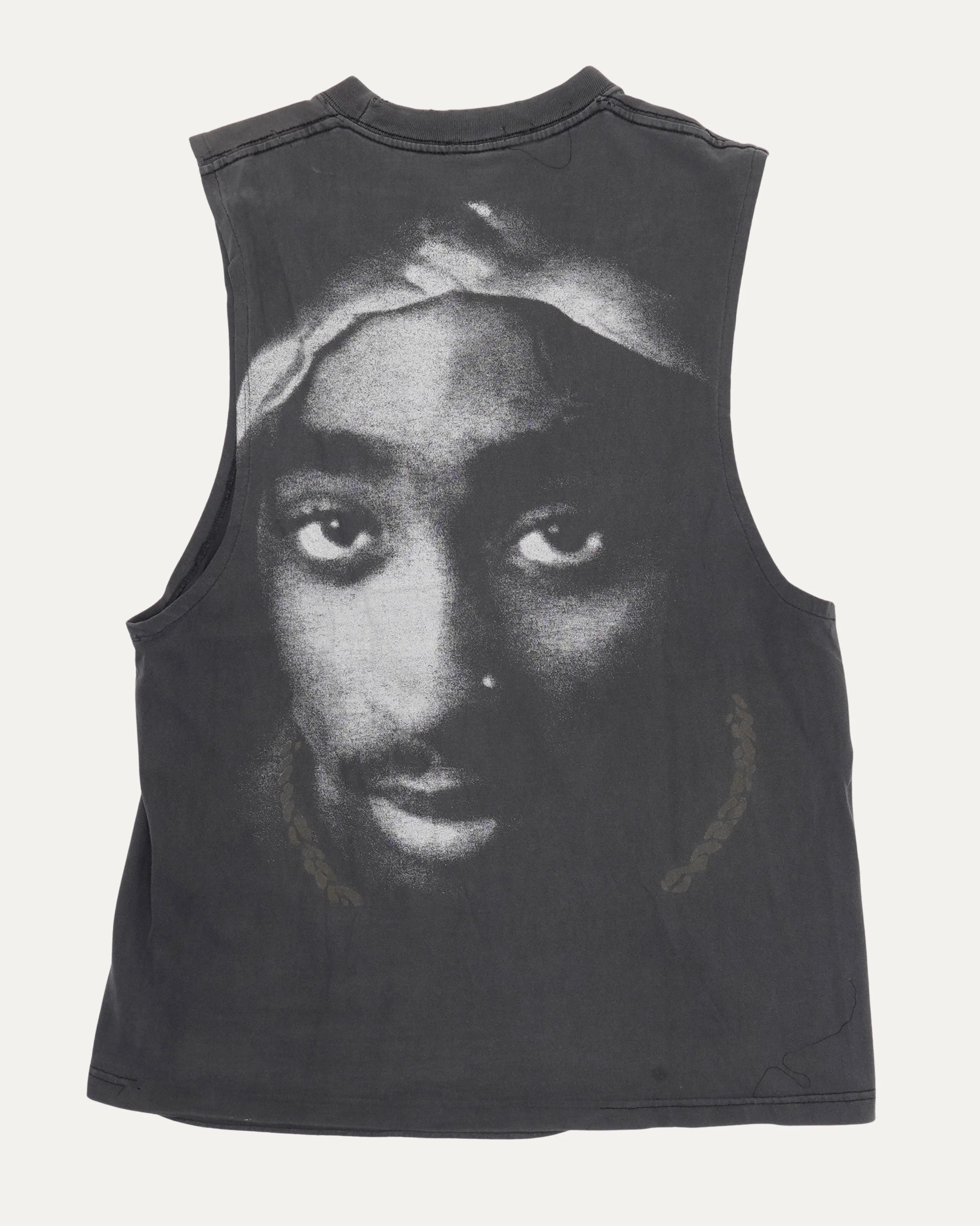 Tupac Big Face Cut-Off T-Shirt - Image 2
