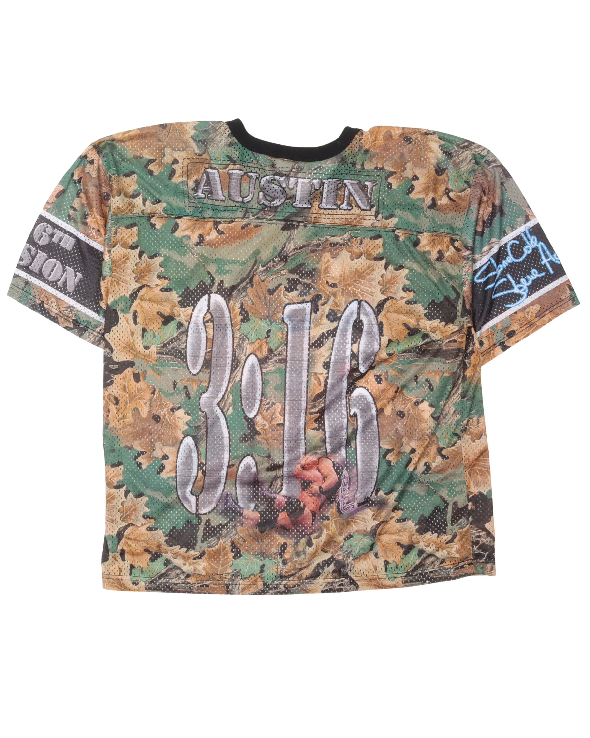 WWF Stone Cold Steve Austin Camouflage Jersey - Image 2
