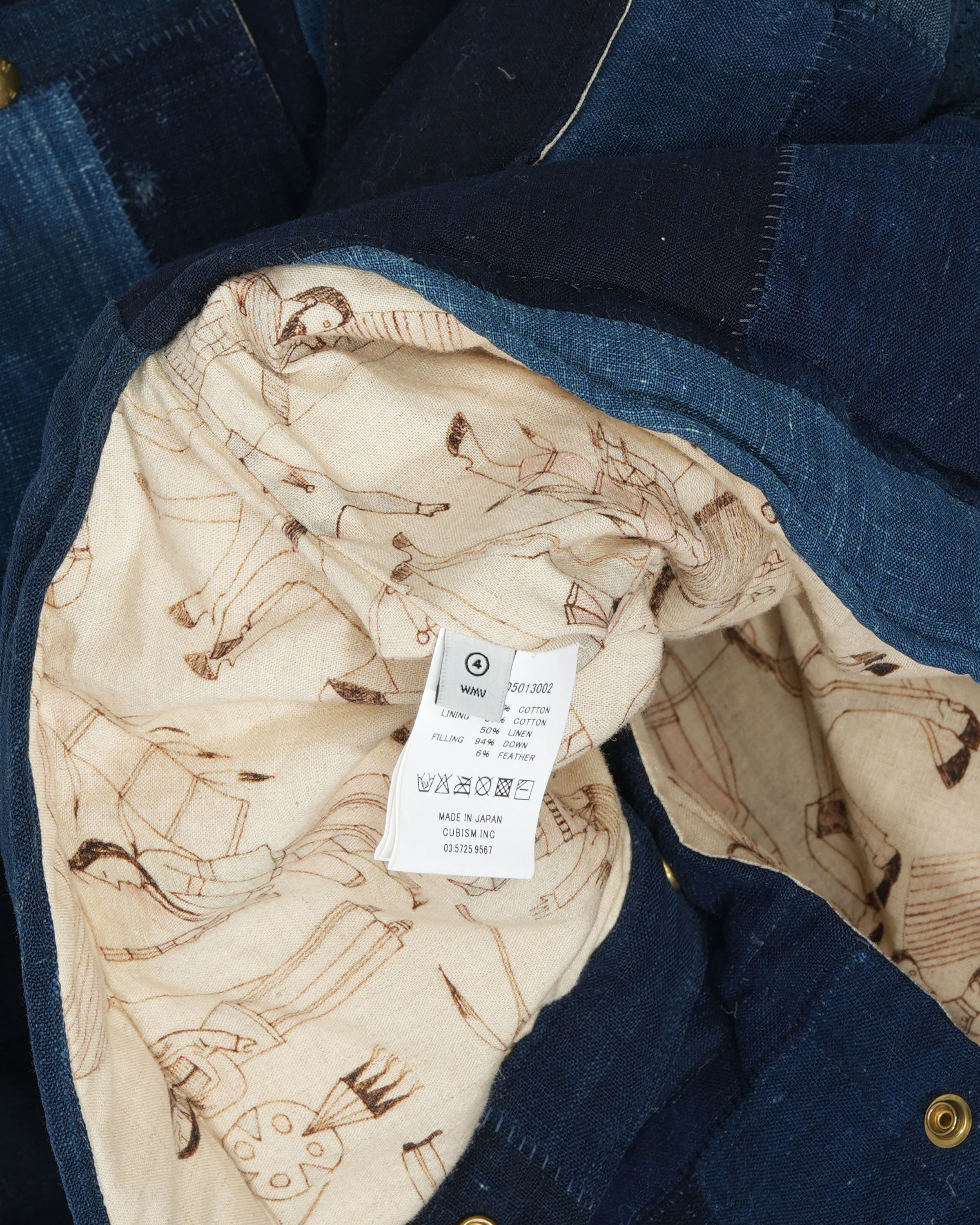 Kerchief Down Jacket Kofu - Image 4