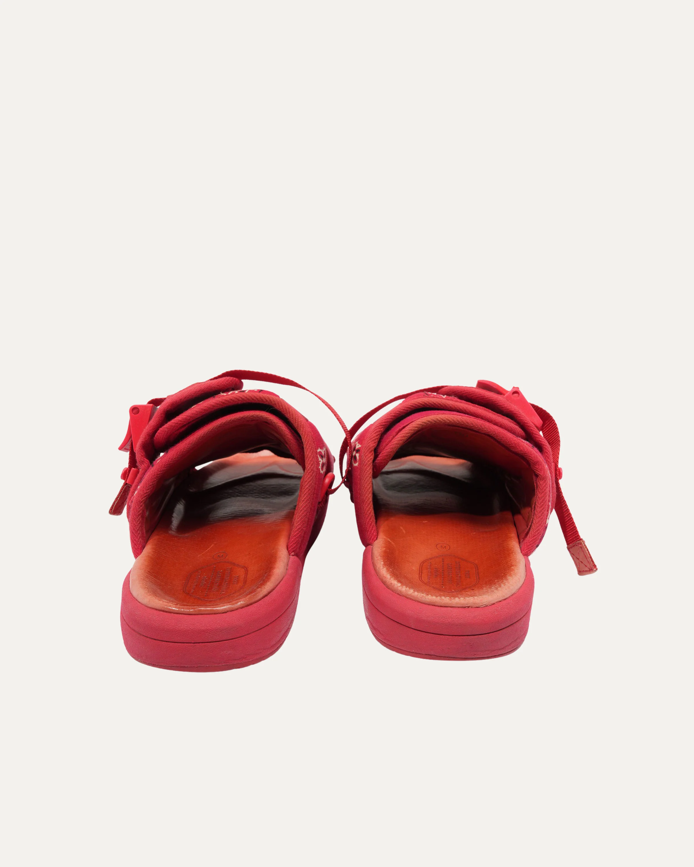 Red Paisley Bandana Christo Sandals - Image 4