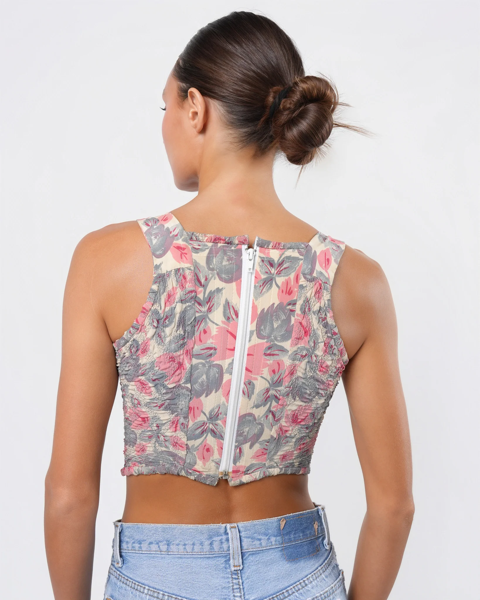 1988 Runway Floral Corset - Image 3