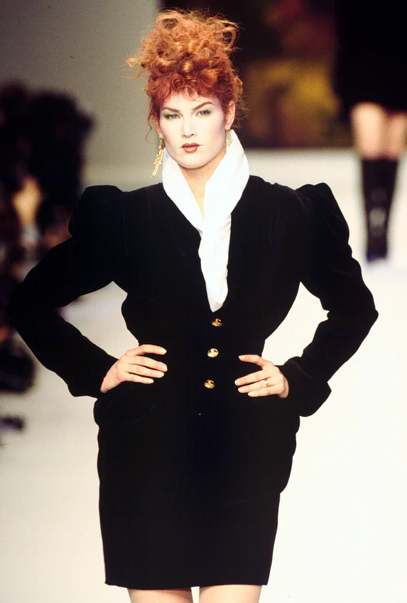 FW 1995 Runway Velvet Corset Jacket - Image 2