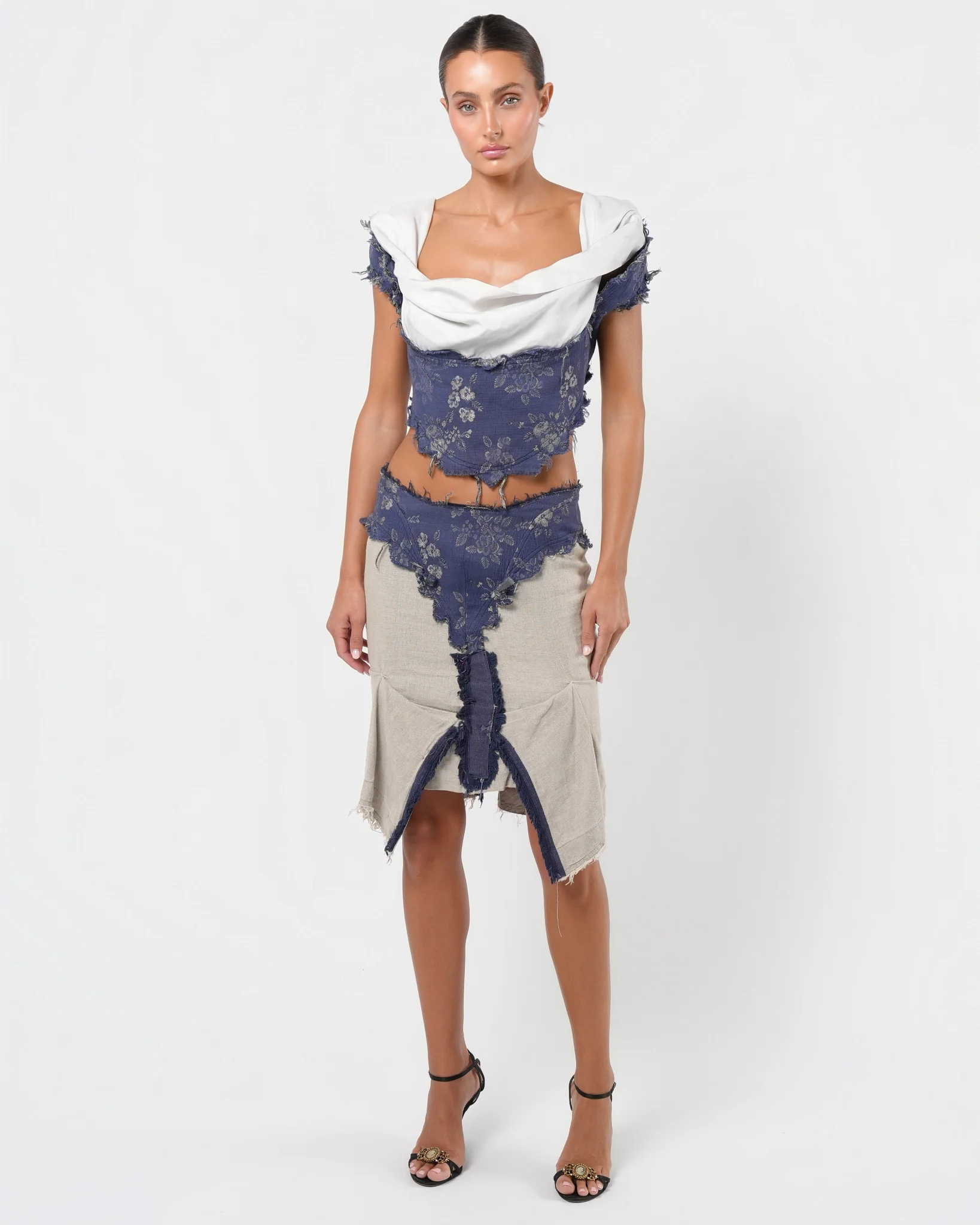 SS 1998 "Tied To The Mast" Top And Skirt Set