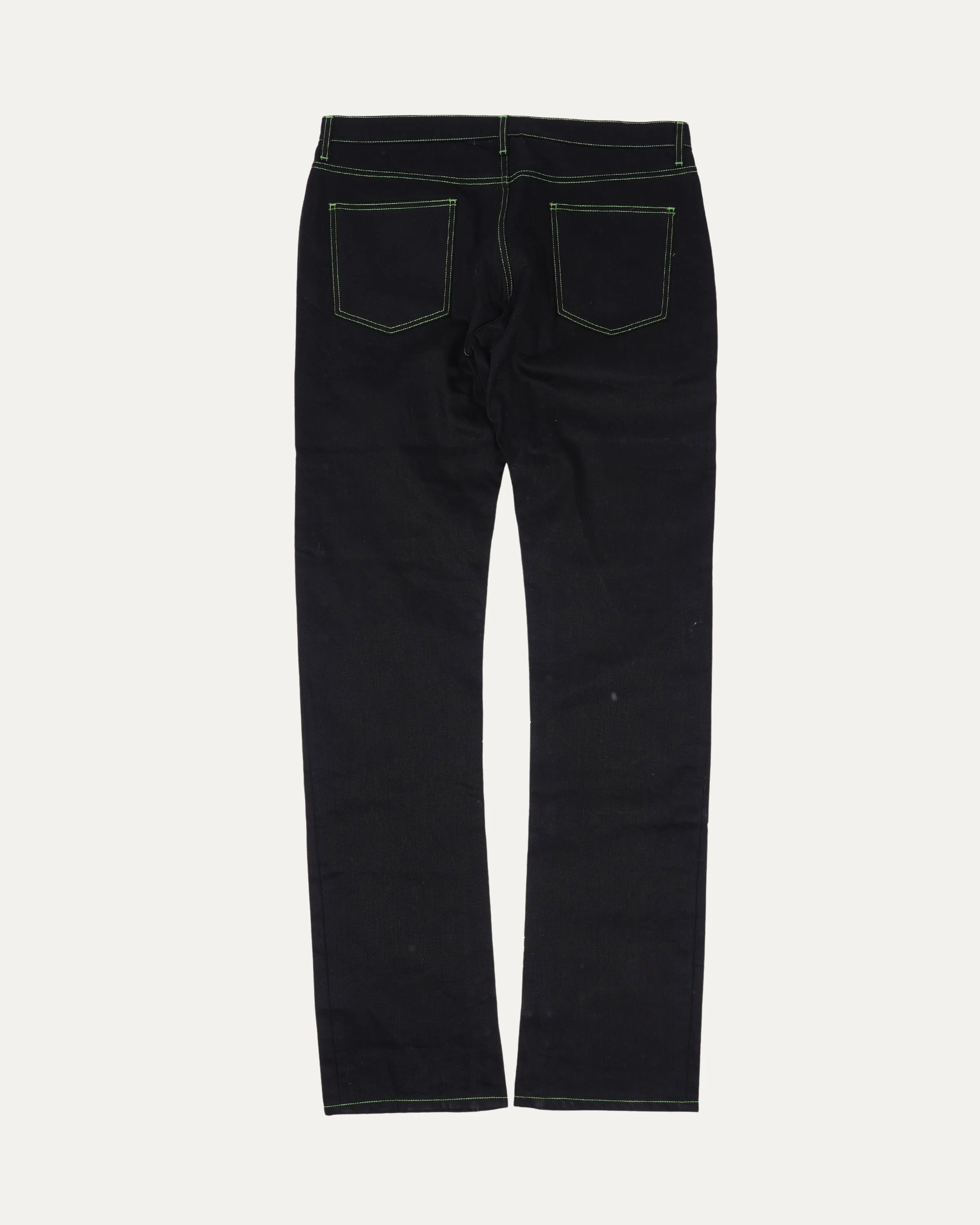 Live Vlone Die Vlone Embroidered Jeans - Image 2