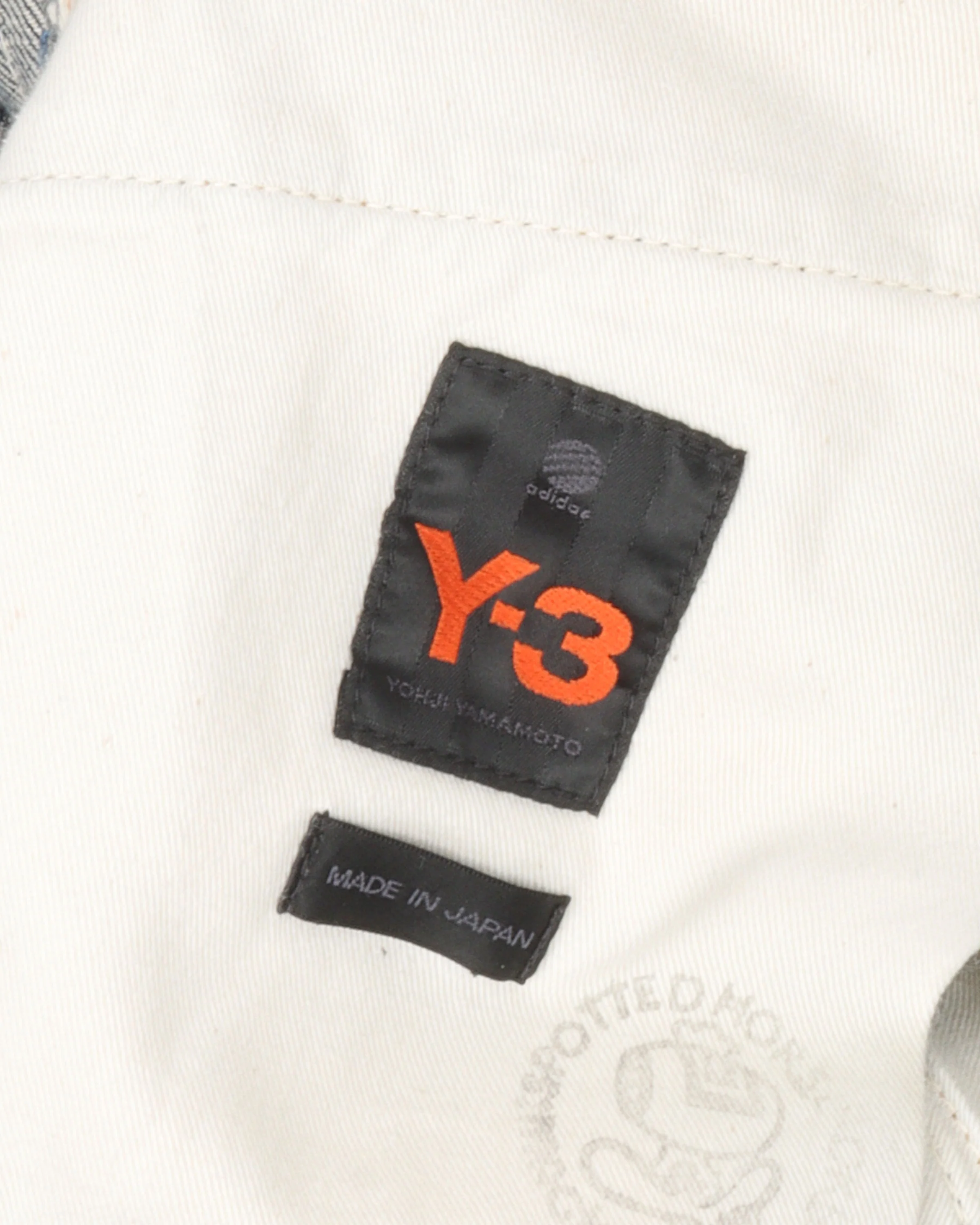 AW04 Spotted Horse Y-3 Adidas Striped Jeans 80/100 - Image 3